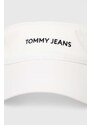 Kšilt Tommy Jeans bílá barva, s potiskem