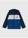 Dětská bunda Puma ESS+ CB Windbreaker tmavomodrá barva