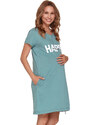 Dámská mateřská noční košile TCB.9504 zelená - Doctor Nap