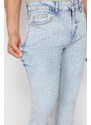 Trendyol Blue Skinny Fit Stretch Fabric Jeans Denim Trousers