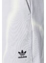 Bavlněné šortky adidas Originals šedá barva, vzorované, high waist, IU2484