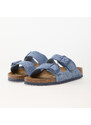 Pánské pantofle Birkenstock Arizona Suede Leather Elemental Blue