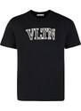 VALENTINO Embroidered Logo Black tričko