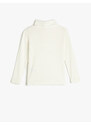 Koton Turtleneck T-shirt with Long Sleeves, Corduroy