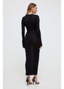 Šaty Elisabetta Franchi černá barva, maxi, AM61R41E2
