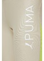 Tréninkové legíny Puma Fit Eversculpt béžová barva, s potiskem, 524798