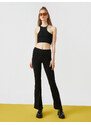 Koton Halterneck Asymmetrical Collar Crop Singlet