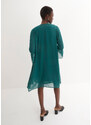 bonprix Krajkové šaty se šifonovým kabátkem (2dílná souprava) Zelená