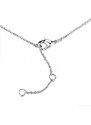US Rhodiovaný dámský náhrdelník s Cubic Zirconia z mosazi - Evelyn