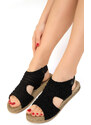 Soho Black Women's Sandals 17156