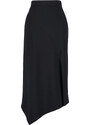 Trendyol Black Asymmetric Cut Out and Slit Detail Maxi Skirt