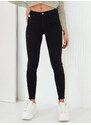 BASIC Černé džínové kalhoty s oděrkami TRIDA Černá