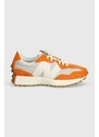 Sneakers boty New Balance 327 oranžová barva, U327SA