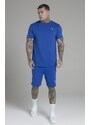 Souprava SIKSILK Shorts and Tshirt blue