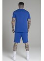 Souprava SIKSILK Shorts and Tshirt blue