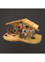 AMADEA Dřevěný betlém s figurkami 54 cm