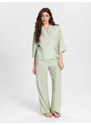 Sinsay - Dvoudílná pyžamová souprava - zelená