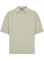 Trendyol Stone Regular Fit Short Sleeve Comfy Flexible Shirt