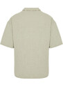 Trendyol Stone Regular Fit Short Sleeve Comfy Flexible Shirt