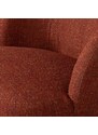 Hoorns Červené čalouněné otočné křeslo Serena