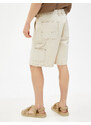 Koton Cargo Shorts with Pockets Stitching Detailed and Buttoned Cotton