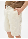 Koton Cargo Shorts with Pockets Stitching Detailed and Buttoned Cotton