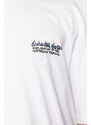 Trendyol White Oversize/Wide-Fit Printed 100% Cotton T-Shirt