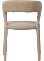 Hoorns Béžová čalouněná jídelní židle Elbon