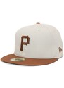 Kšiltovka New Era 59FIFTY MLB White Crown Pittsburgh Pirates Cooperstown Off White / Caramel Brown