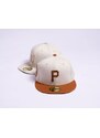 Kšiltovka New Era 59FIFTY MLB White Crown Pittsburgh Pirates Cooperstown Off White / Caramel Brown