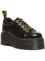 Kožené polobotky Dr. Martens 5i Quad Max dámské, černá barva, na platformě, DM31423001