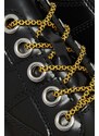 Kožené polobotky Dr. Martens 5i Quad Max dámské, černá barva, na platformě, DM31423001