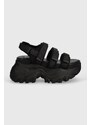 Sandály Steve Madden Voltzer dámské, černá barva, na platformě, SM11003056