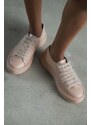 Kožené sneakers boty Vanda Novak Grace béžová barva