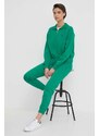 Tepláky Polo Ralph Lauren zelená barva, hladké