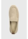 Semišové mokasíny Gant Lawill dámské, béžová barva, na plochém podpatku, 28573565.G24