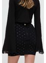 Sukně Elisabetta Franchi černá barva, mini, pouzdrová, GK90B42E2