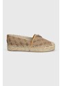 Espadrilky Guess JOLANDE hnědá barva, FLGJDE FAL14