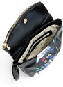 Monnari Bags Dámská kabelka s květinovým motivem Multi Black