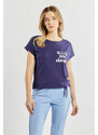 Monnari Trička Dámské bavlněné tričko Navy Blue