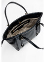 Monnari Bags Dámská kabelka s ozdobnými popruhy černá