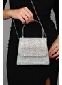 LuviShoes LAMA Women's Silver Stone Handbag