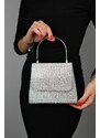 LuviShoes LAMA Women's Silver Stone Handbag