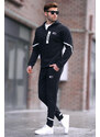 Madmext Black Men's Tracksuit Set with a Hoodie 6813