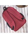 Kabelky od Hraběnky Cestovní batoh na notebook voděodolný PERUZZI; červená