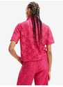 Tmavě růžová dámská krajková košile Desigual Siena - Dámské