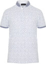 Trendyol White Regular/Regular Fit Patterned Polo Neck T-shirt