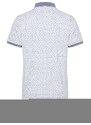 Trendyol White Regular/Regular Fit Patterned Polo Neck T-shirt