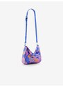 Fialovo-modrá dámská vzorovaná kabelka Desigual Abstractum Medley - Dámské