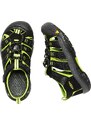 Dětské sandály Keen Newport H2 JR Black/Lime Green